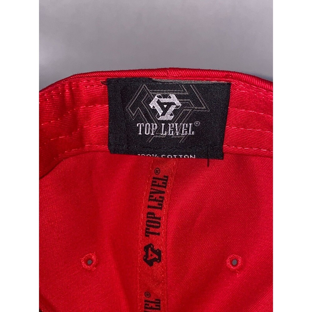 Top Level Daytona Racing Snapback Red Cap - Picture 7 of 8